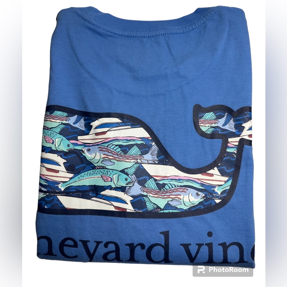 VINEYARD VINES MEN'S SHORT SLEEVE POCKET GRAPHIC TEE.SZ.L.NWT